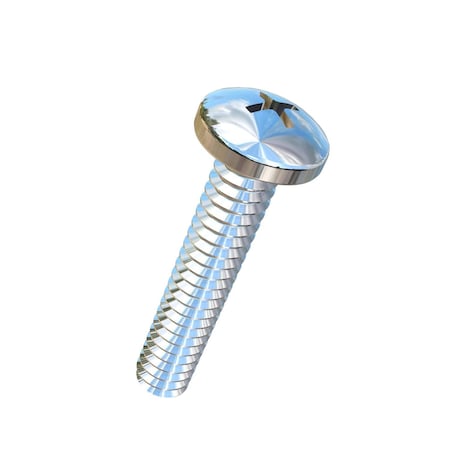 Allied Titanium #10-24 x 1 in Phillips Pan Machine Screw, Plain Titanium 0001532